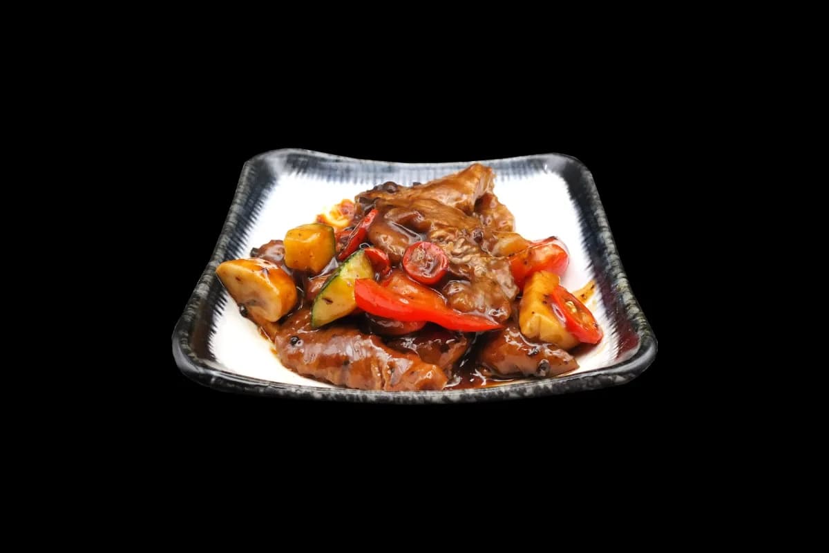 Varkenshaas met Hui Kuo saus
